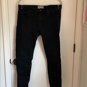 Everlane straight black jeans
